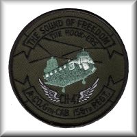 A patch from Company A, 6th Battalion, 158th Aviation Regiment, located in the State of Washington, date unknown.