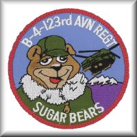 A patch from B Company - "Sugar Bears North", 4th Battalion, 123rd Aviation Regiment, Fort Wainwright, Alaska, circa 2004.