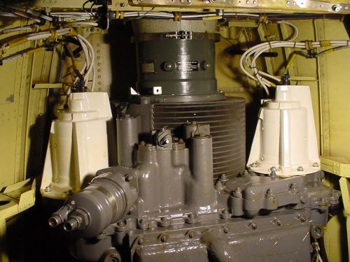 CH-47D Aft Transmission, looking straight up above the ramp, April 2002.