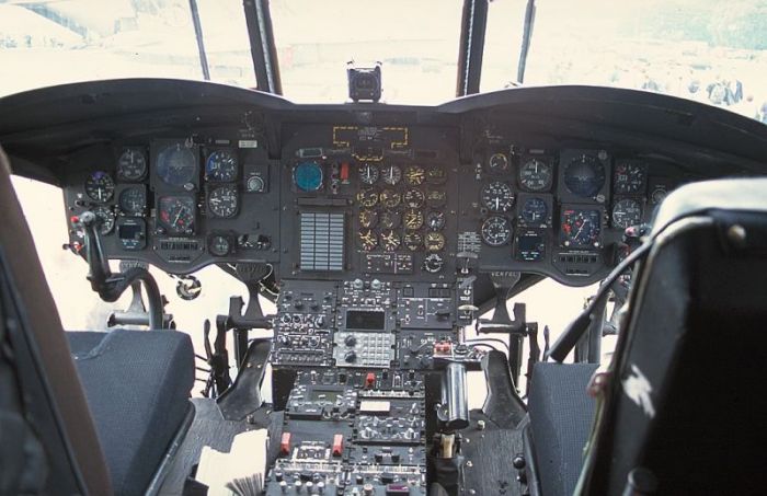 Boeing CH-47D Cockpit, circa 1990.